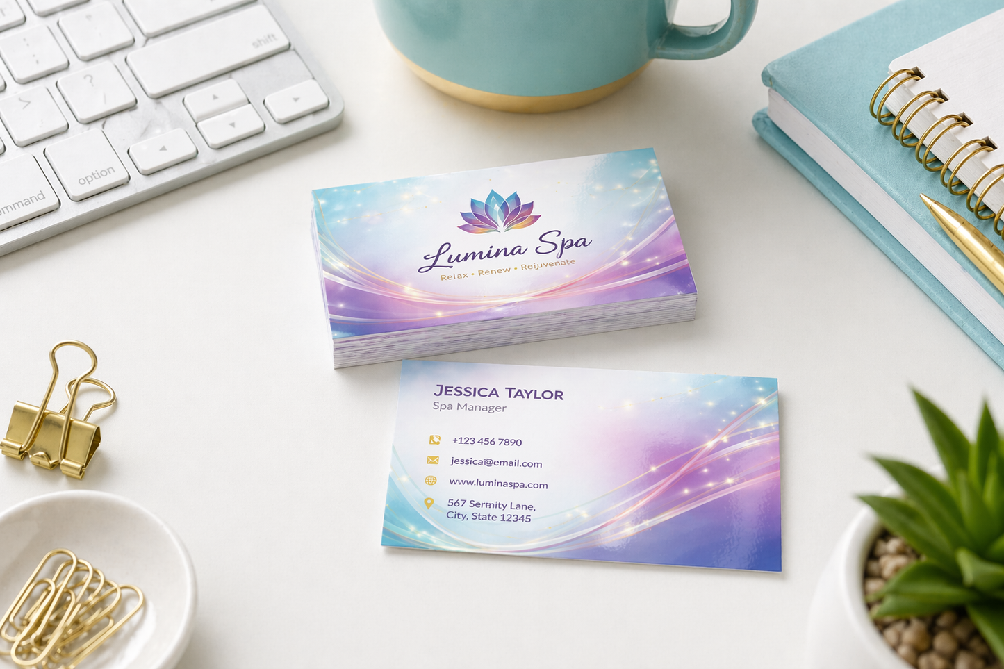 14pt UV- High Gloss Business Cards
