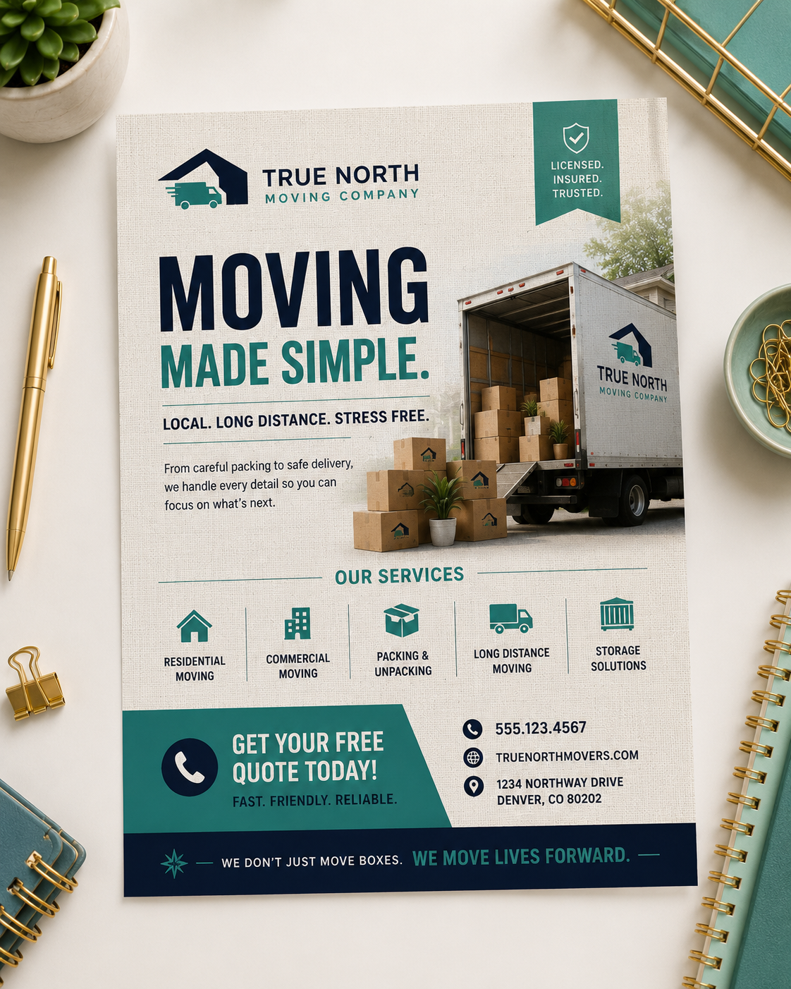 Flyers 70lb Linen Uncoated