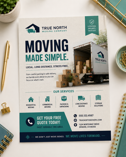 Flyers 70lb Linen Uncoated
