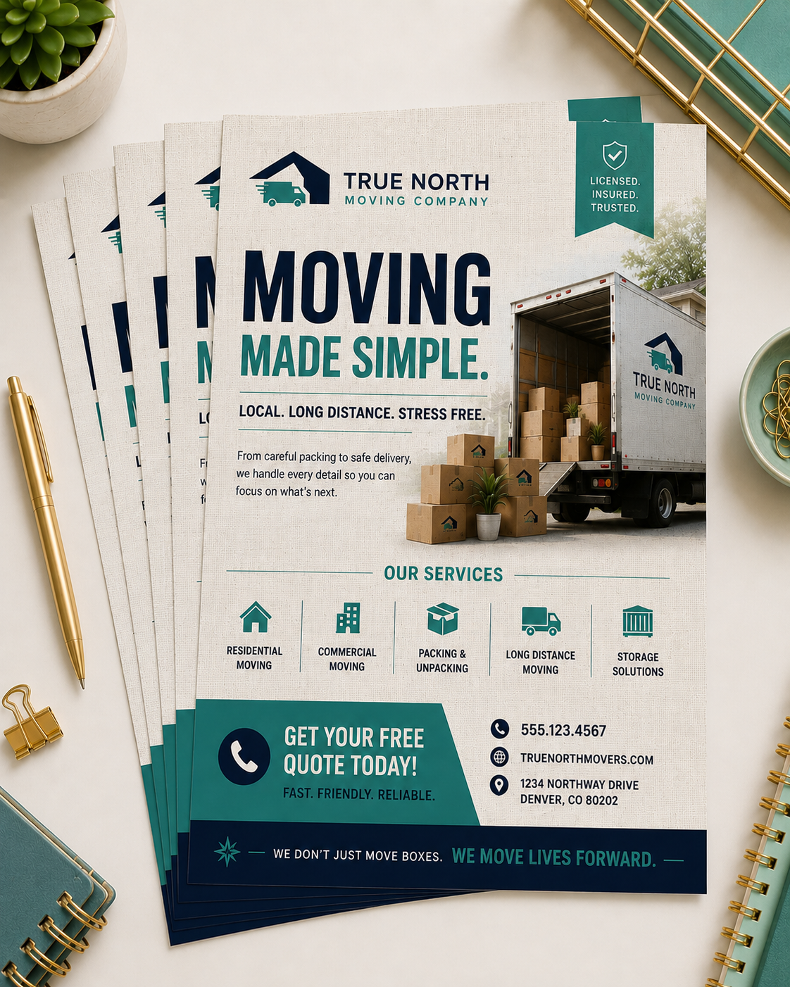 Flyers 70lb Linen Uncoated