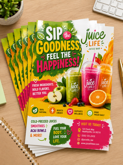 Flyers 100lb Gloss Text