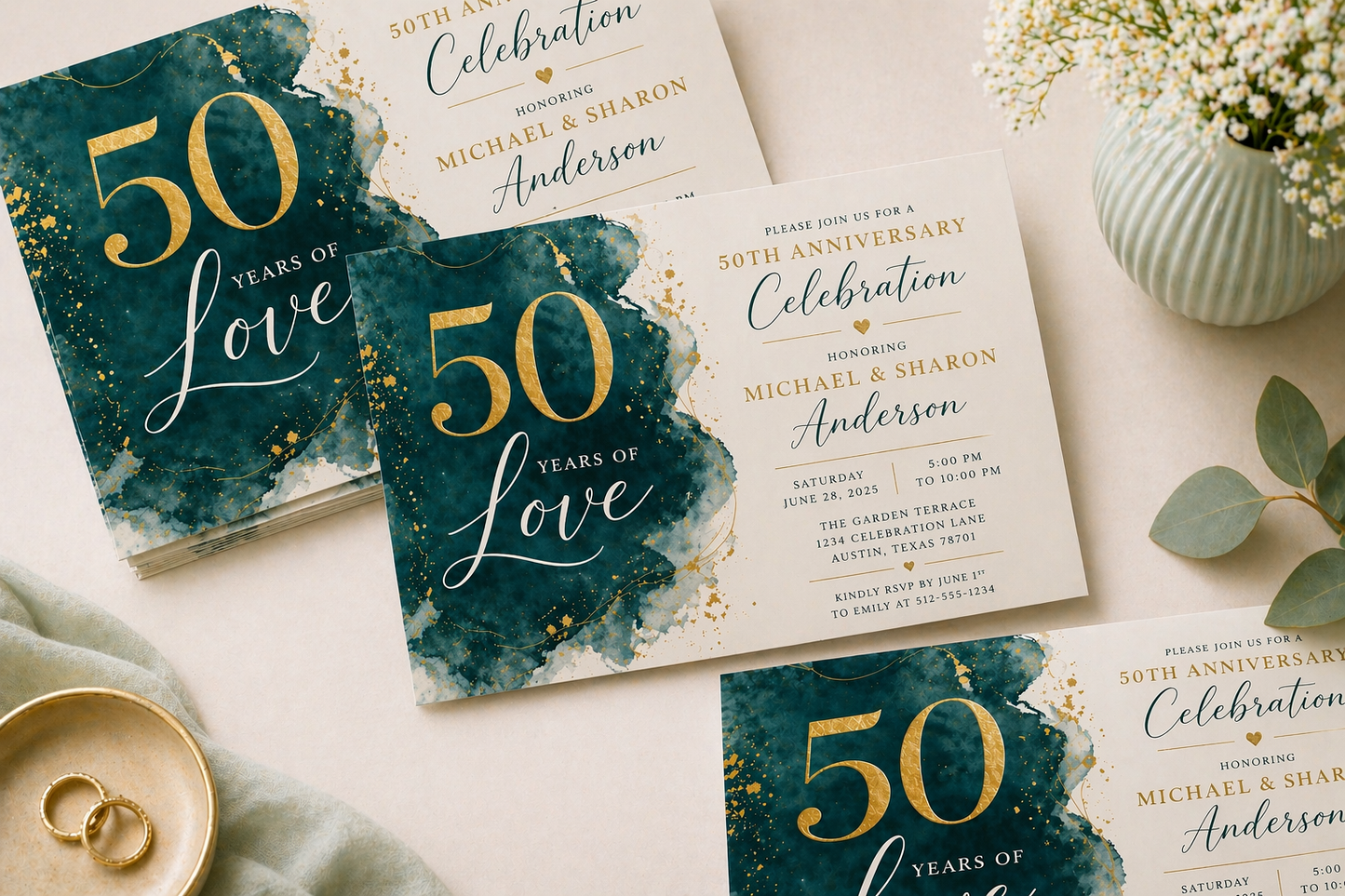 Invitations / Announcements 14pt  Matte Finish