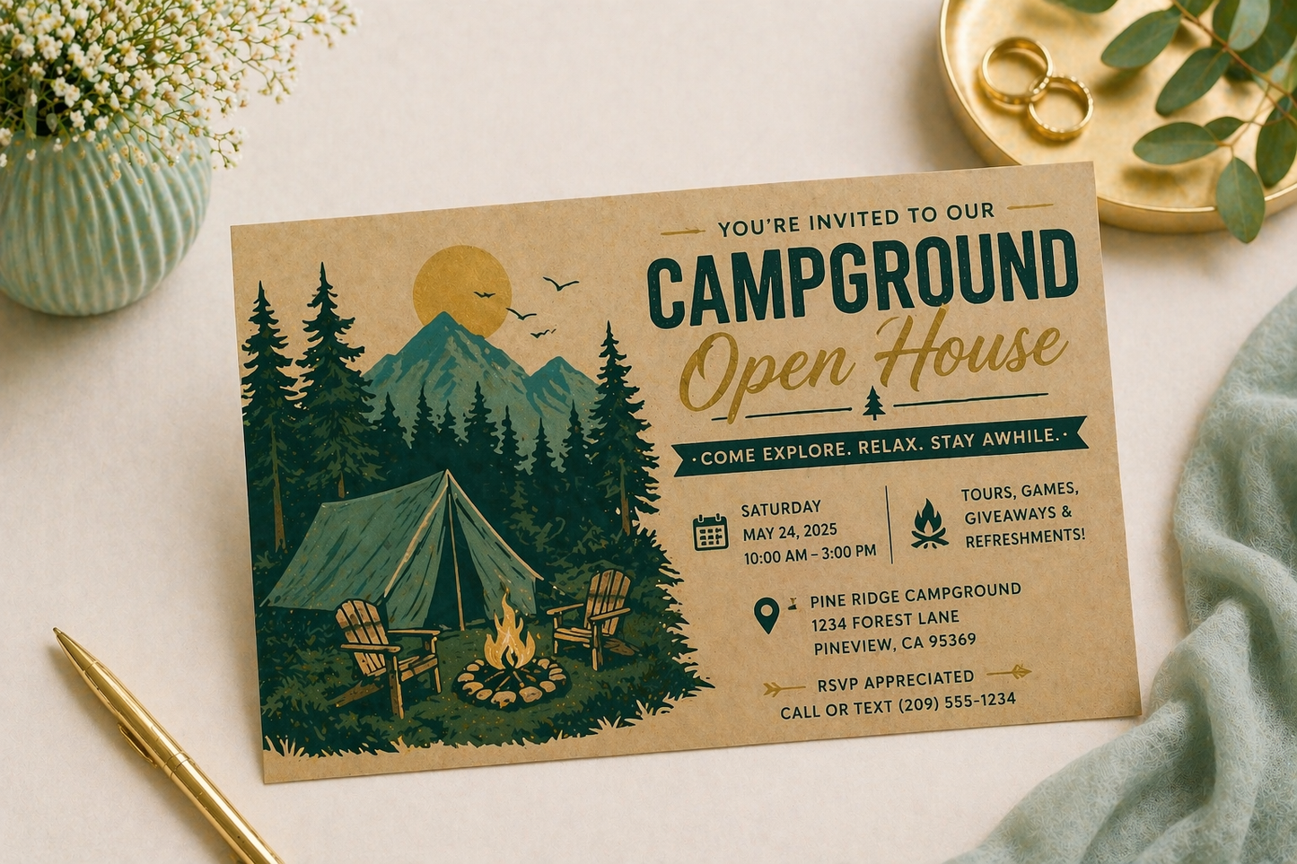 Invitations / Announcements Kraft Paper Finish