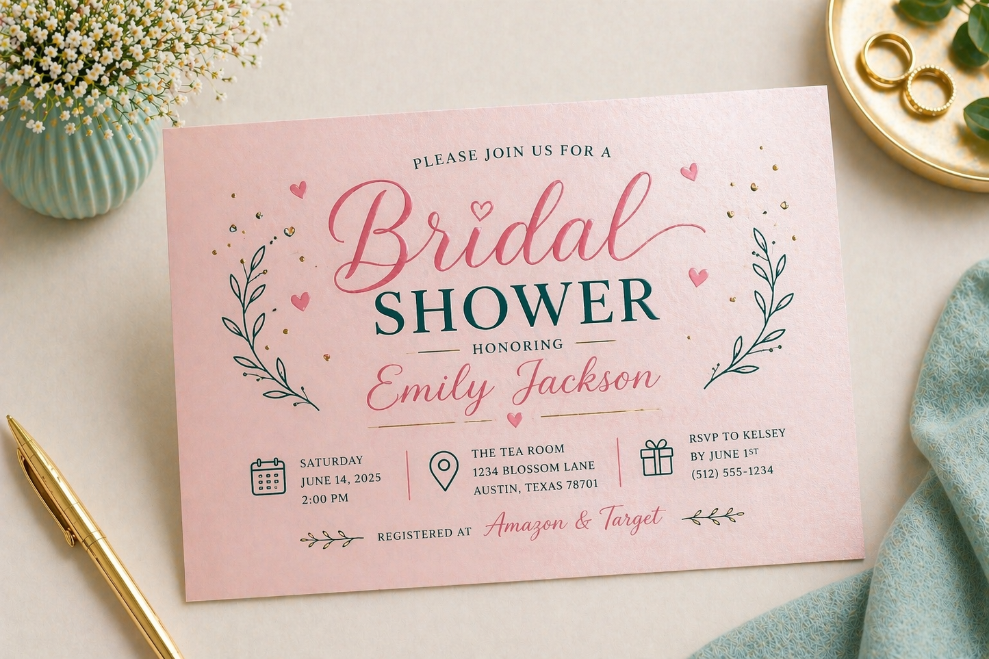 Invitations / Announcements Pearl Paper