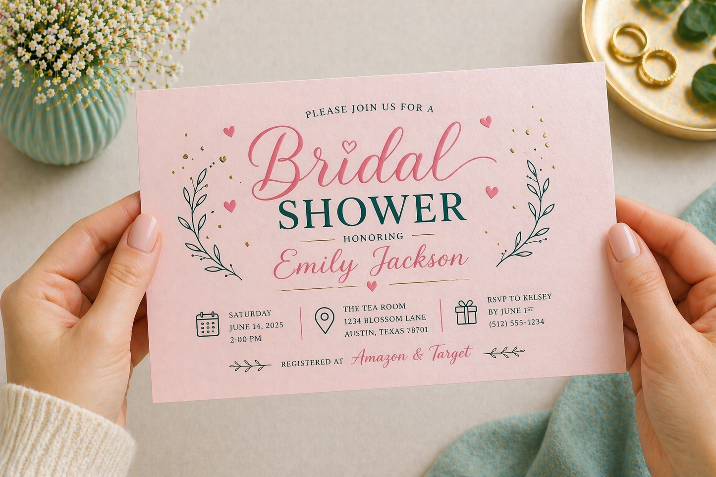 Invitations / Announcements Pearl Paper