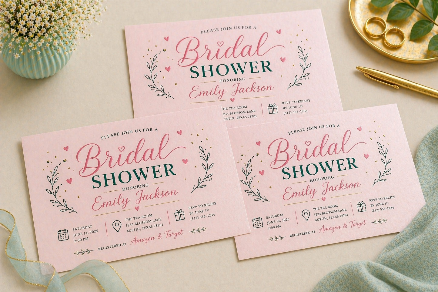 Invitations / Announcements Pearl Paper