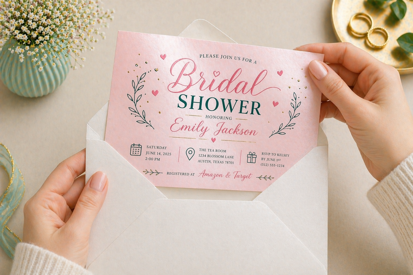 Invitations / Announcements Pearl Paper