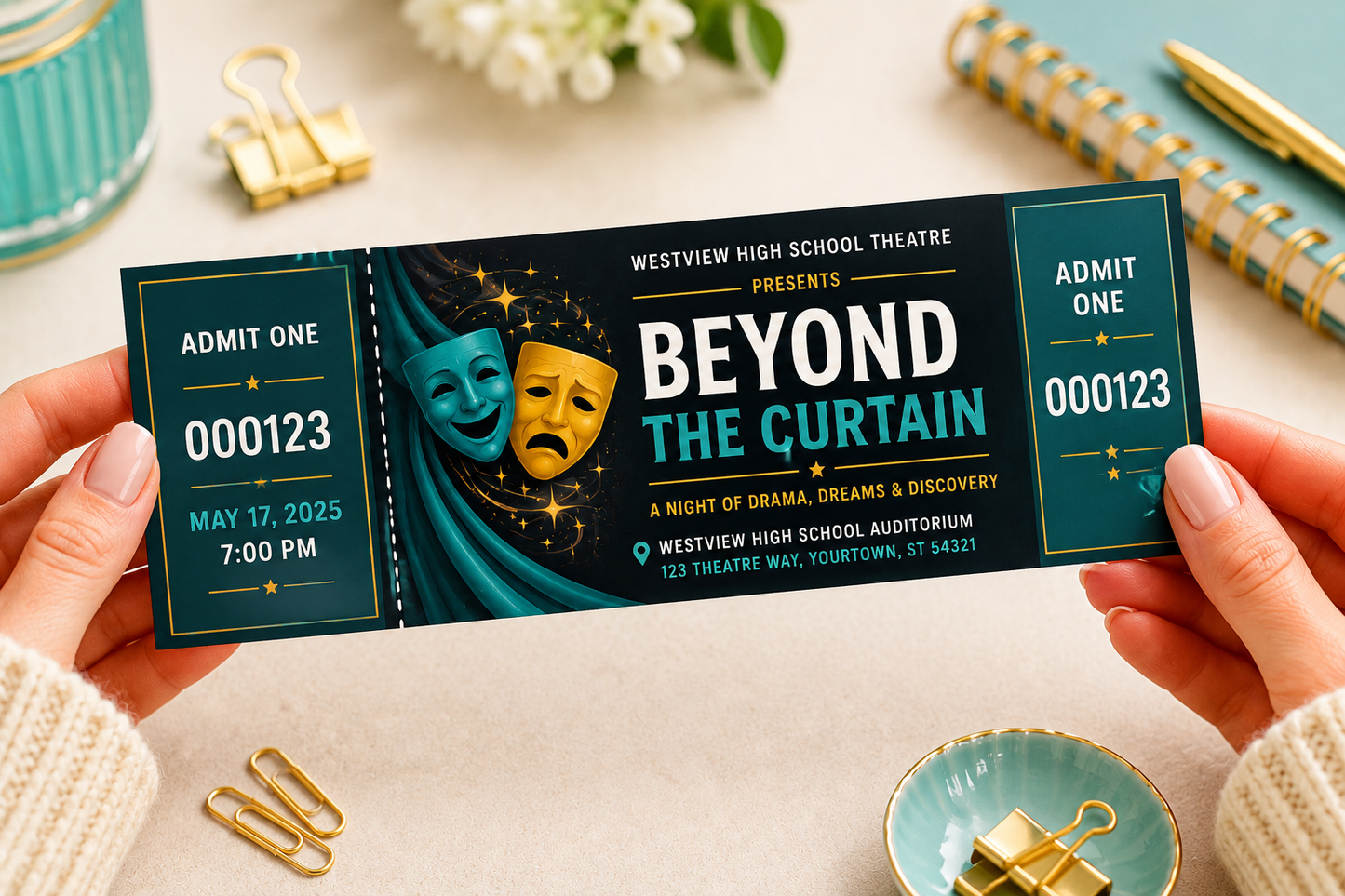 Numbered Tickets 14pt Matte Finish