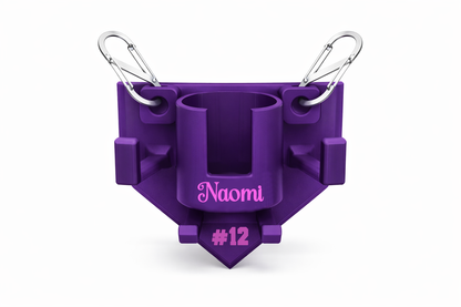 Custom Baseball Fence Organizer | Dugout Bat Holder, Glove Hook, Helmet Hook & Water Bottle Holder | Personalized Softball Team Organizer