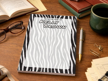 Custom Name Animal Print Jungle Tear Notepad | 5 Designs in 1