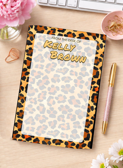 Custom Name Animal Print Jungle Tear Notepad | 5 Designs in 1
